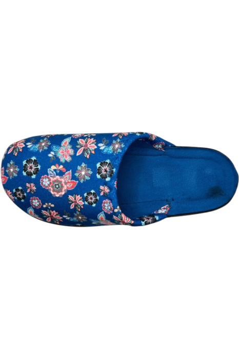 Papuci de casă damă Tecos albastru floral – confort și stil [3]