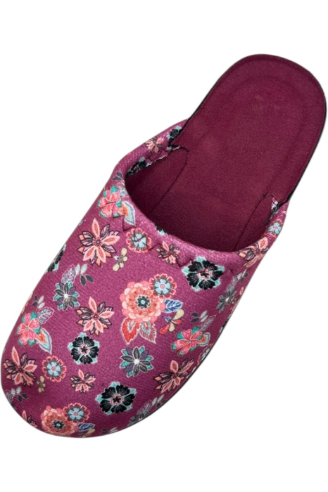 Papuci de casă damă Tecos roșu floral – confort și stil [4]