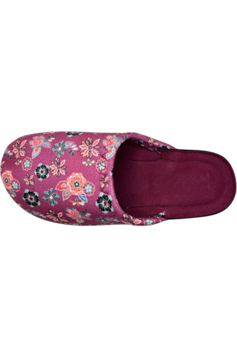 Papuci de casă damă Tecos roșu floral – confort și stil [3]