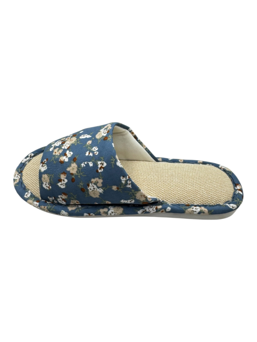 Papuci de casă pentru femei Tecos® albaștri cu model floral și talpă respirabilă – mărimi 36-41 [2]
