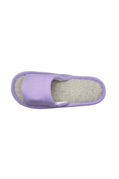 Papuci de casa pentru femei, Tecos®, mov cu model elegant, confortabili, talpa respirabila , marime 36-37, 23 centimetri [6]