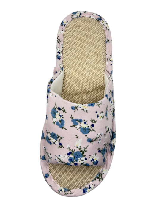 Papuci de casă pentru femei Tecos® roz cu model floral și talpă respirabilă – mărimi 36-41 [5]