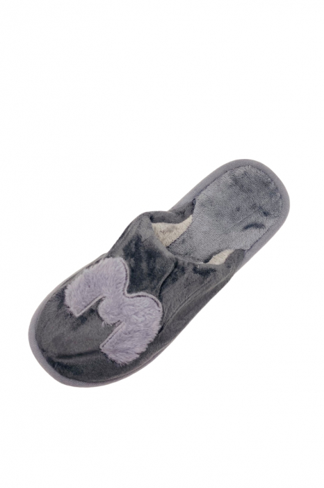 Papuci de casa pentru pentru bărbați, gri, mărime 40-41, imprimeu M, 27 centimetri [5]