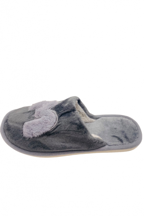 Papuci de casa pentru pentru bărbați, gri, mărime 40-41, imprimeu M, 27 centimetri [2]
