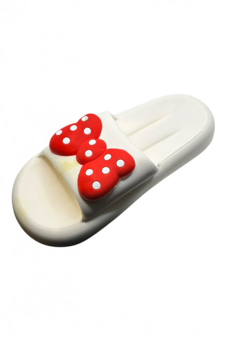 Papuci de dama, Tecos®, marime 36-37, alb cu imprimeu 3D funda, foarte usori, talpa anti-alunecare, 23.5 centimetri [3]