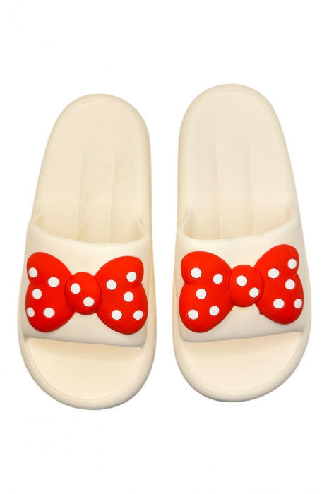 Papuci de dama, Tecos®, marime 36-37, alb cu imprimeu 3D funda, foarte usori, talpa anti-alunecare, 23.5 centimetri [4]