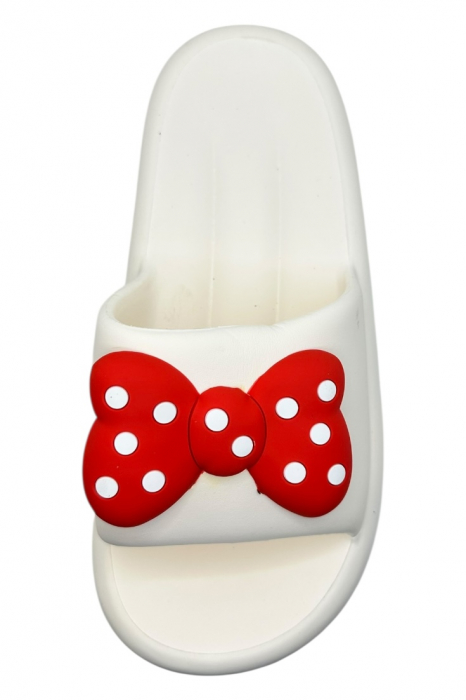 Papuci de dama, Tecos®, marime 36-37, alb cu imprimeu 3D funda, foarte usori, talpa anti-alunecare, 23.5 centimetri [6]