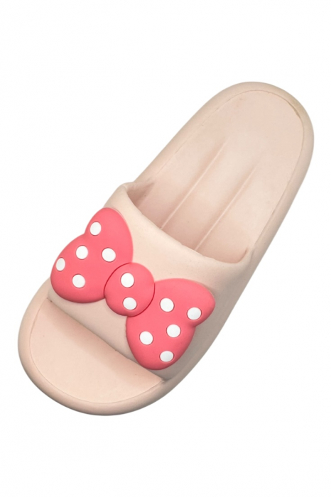 Papuci de dama, Tecos®, marime 36-37, roz cu imprimeu 3D funda, foarte usori, talpa anti-alunecare, 23.5 centimetri [3]