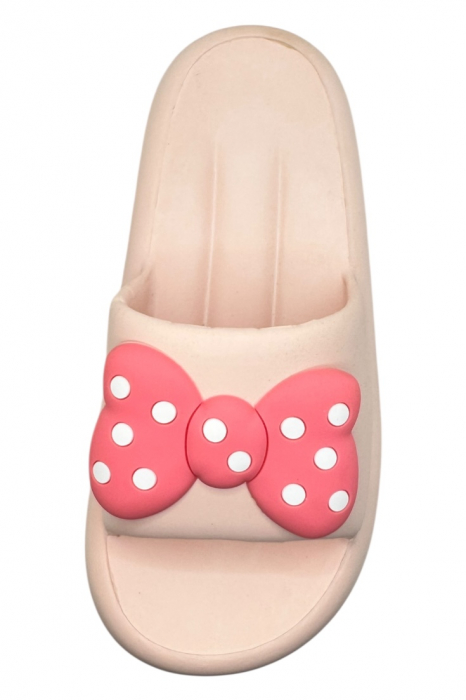 Papuci de dama, Tecos®, marime 36-37, roz cu imprimeu 3D funda, foarte usori, talpa anti-alunecare, 23.5 centimetri [5]