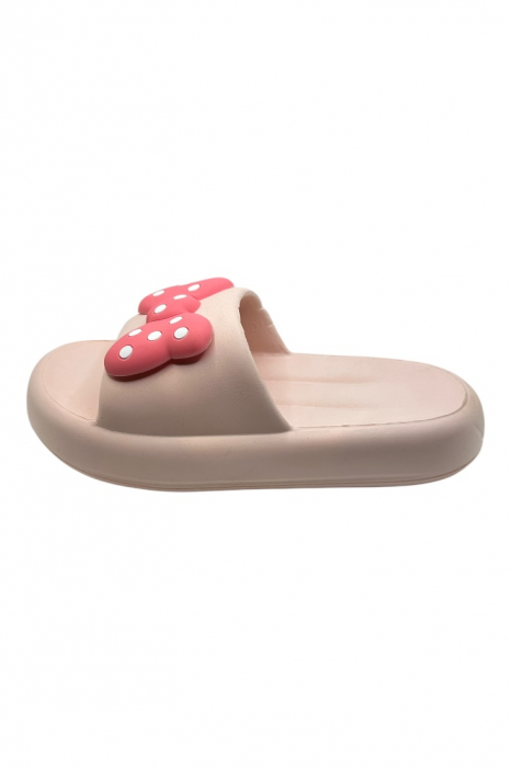 Papuci de dama, Tecos®, marime 36-37, roz cu imprimeu 3D funda, foarte usori, talpa anti-alunecare, 23.5 centimetri [2]