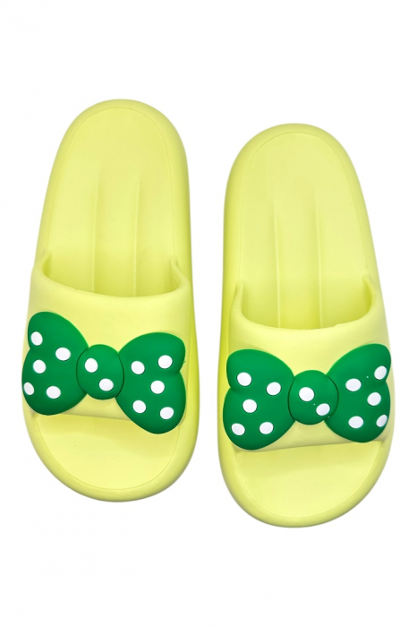 Papuci de dama, Tecos®, marime 36-37, verde cu imprimeu 3D funda, foarte usori, talpa anti-alunecare, 23.5 centimetri [4]