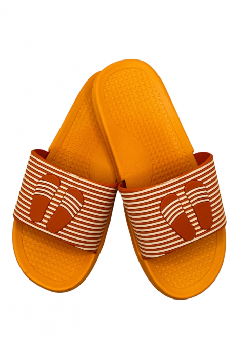 Papuci de piscina sau plaja pentru adulti cu imprimeu slapi, gri, marime 40, 25 centimetri [36]
