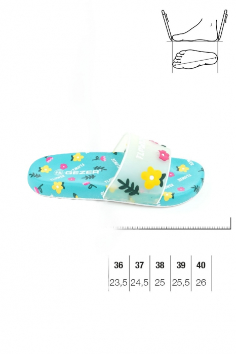 Papuci de Plajă cu Imprimeu Floral – Confort și Stil [4]