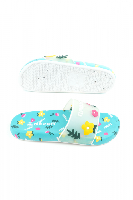 Papuci de Plajă cu Imprimeu Floral – Confort și Stil [3]