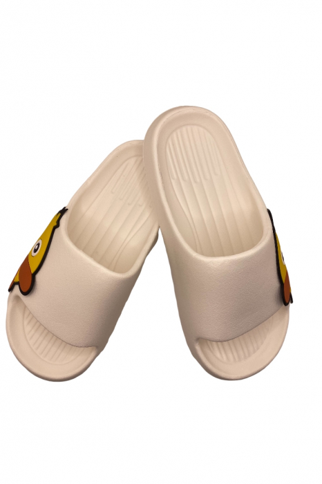 Papuci de plaja, alb cu imprimeu rățușca, mărimea 36-37, 24 centimetri [7]