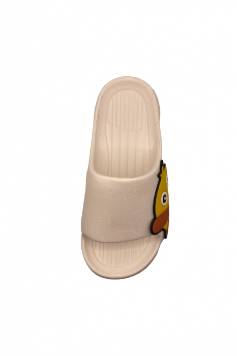 Papuci de plaja, alb cu imprimeu rățușca, mărimea 36-37, 24 centimetri [5]