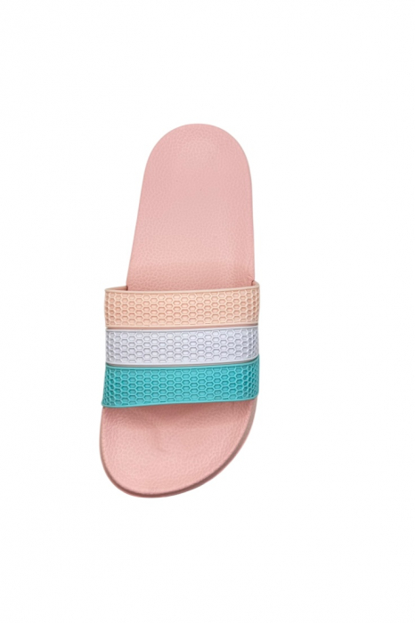 Papuci damă vară pastel – barete late colorate – model casual [5]