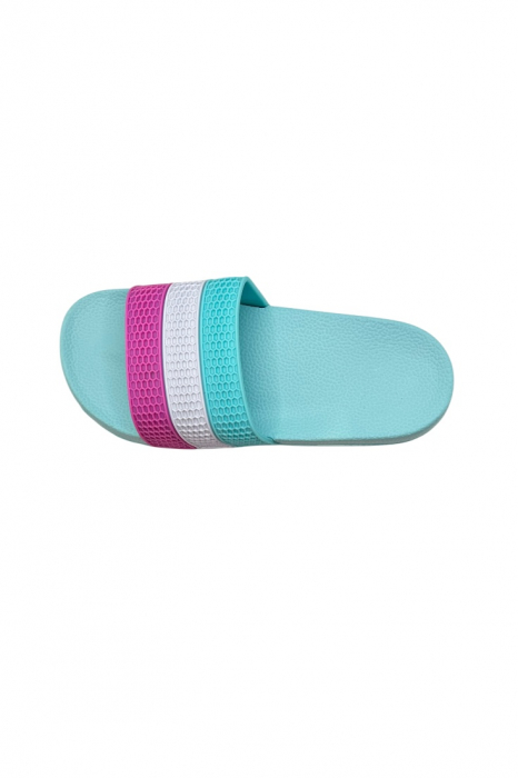 Papuci damă vară pastel – barete late colorate – model casual [4]