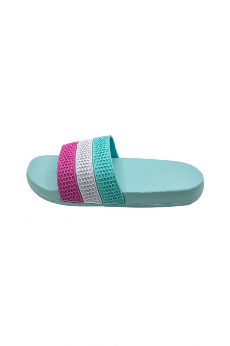 Papuci damă vară pastel – barete late colorate – model casual [2]