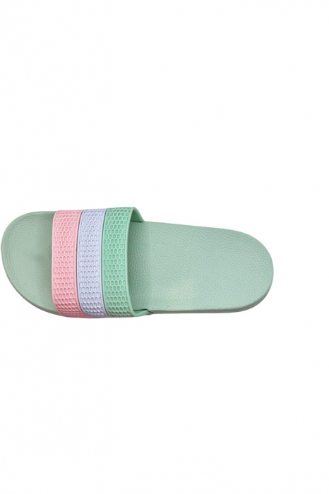 Papuci damă vară pastel – barete late colorate – model casual [4]