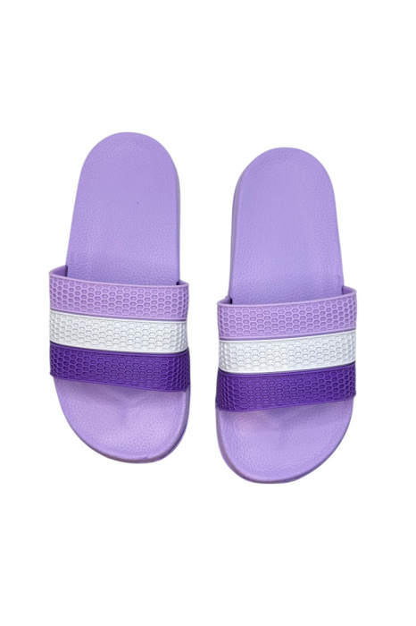 Papuci damă vară pastel – barete late colorate – model casual [4]