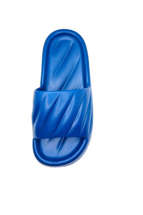 Papuci de plaja sau piscina pentru barbati, Tecos®, albastri, marimea 40-41, 25.5 centimetri, foarte usori si confortabili [5]