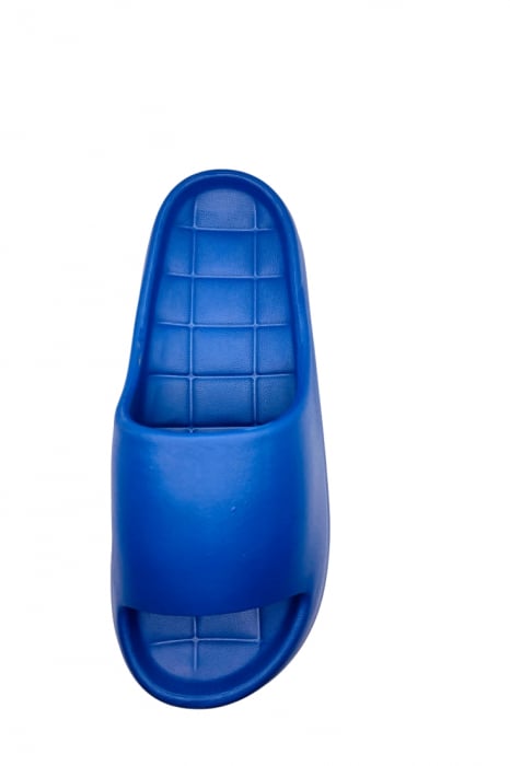 Papuci de plaja sau piscina pentru bărbați, TECOS, albastru, marime 40-41, 25 centimetri, talpa comoda [4]