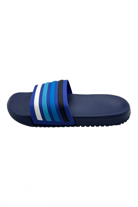 Papuci de plaja sau piscina pentru barbati, Tecos®, albastru, marimea 40, 25 centimetri, usori, confortabili, cu design modern [2]