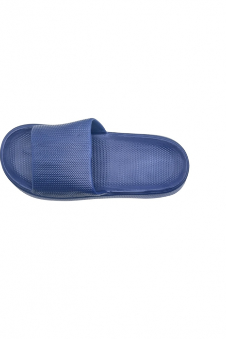 Papuci de plaja sau piscina pentru barbati, Tecos®, albastru, marimea 40-41, 27 centimetri, usori, confortabili, model modern [3]