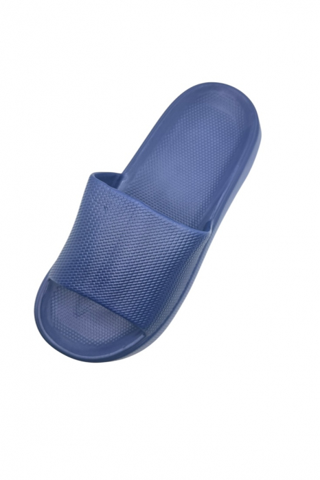 Papuci de plaja sau piscina pentru barbati, Tecos®, albastru, marimea 40-41, 27 centimetri, usori, confortabili, model modern [4]