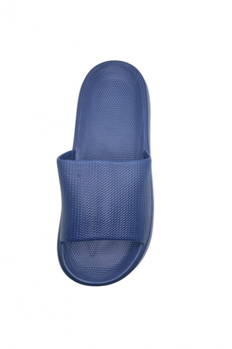 Papuci de plaja sau piscina pentru barbati, Tecos®, albastru, marimea 40-41, 27 centimetri, usori, confortabili, model modern [5]