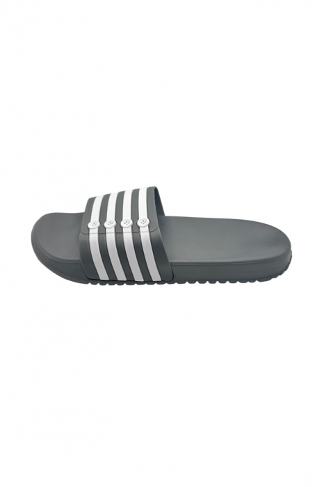 Papuci de plaja sau piscina pentru barbati, Tecos®, gri, marimea 40, 25 centimetri,usori, confortabili, cu design modern [2]