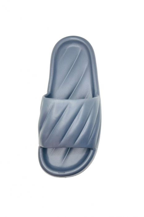 Papuci de plaja sau piscina pentru barbati, Tecos®, gri, marimea 44-45, 27.5 centimetri, foarte usori si confortabili [3]