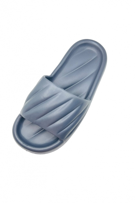 Papuci de plaja sau piscina pentru barbati, Tecos®, gri, marimea 44-45, 27.5 centimetri, foarte usori si confortabili [4]