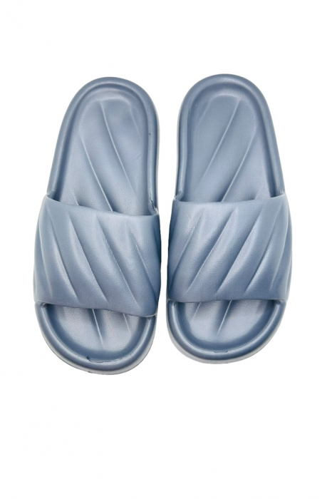 Papuci de plaja sau piscina pentru barbati, Tecos®, gri, marimea 44-45, 27.5 centimetri, foarte usori si confortabili [6]