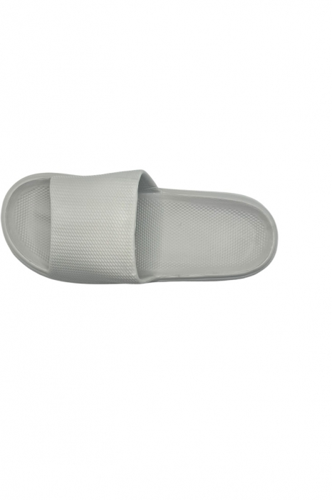 Papuci de plaja sau piscina pentru barbati, Tecos®, gri, marimea 40-41, 27 centimetri, usori, confortabili, model modern [4]