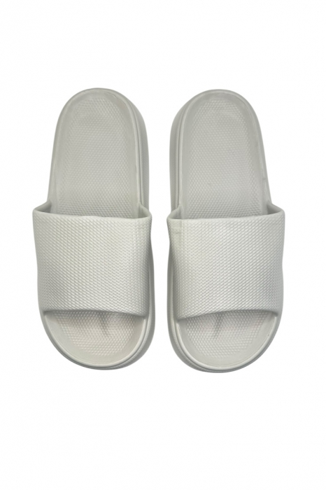 Papuci de plaja sau piscina pentru barbati, Tecos®, gri, marimea 40-41, 27 centimetri, usori, confortabili, model modern [6]