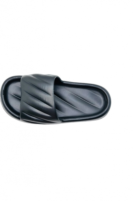 Papuci de plaja sau piscina pentru barbati, Tecos®, negri, marimea 40-41, 25.5 centimetri, foarte usori si confortabili [3]