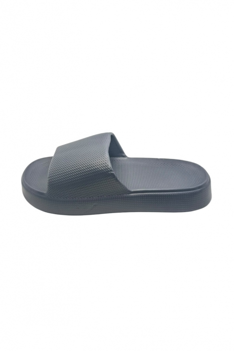 Papuci de plaja sau piscina pentru barbati, Tecos®, negru, marimea 40-41, 27 centimetri, usori, confortabili, model modern [2]