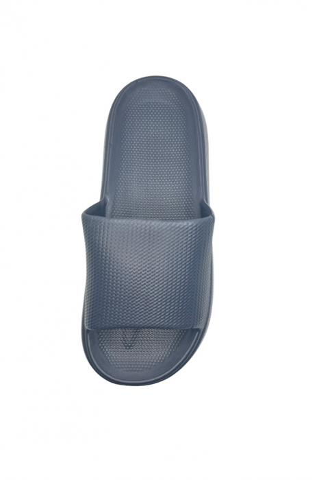 Papuci de plaja sau piscina pentru barbati, Tecos®, negru, marimea 40-41, 27 centimetri, usori, confortabili, model modern [5]