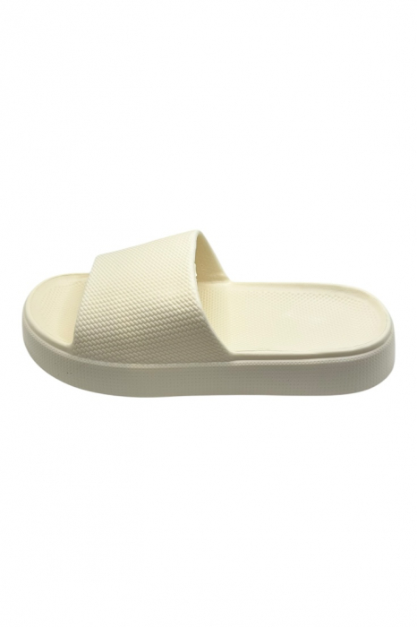 Papuci de plaja sau piscina pentru dama de tip Cloud Slides, Tecos®, marime 36-37, ultra usori, alb, 23.5 centimetri [2]