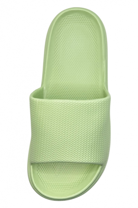 Papuci de plaja sau piscina pentru dama de tip Cloud Slides, Tecos®, marime 36-37, ultra usori, verde, 23.5 centimetri [4]