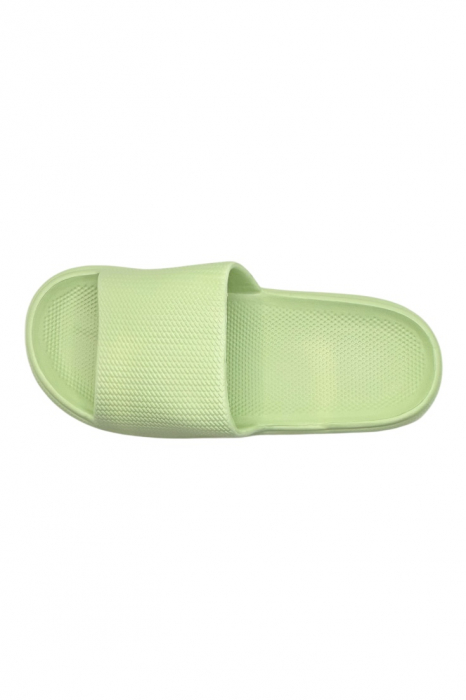 Papuci de plaja sau piscina pentru dama de tip Cloud Slides, Tecos®, marime 36-37, ultra usori, verde, 23.5 centimetri [6]