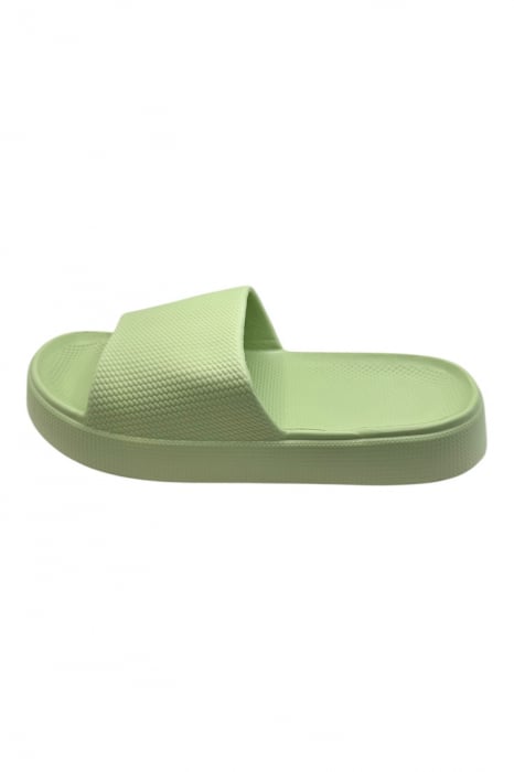 Papuci de plaja sau piscina pentru dama de tip Cloud Slides, Tecos®, marime 36-37, ultra usori, verde, 23.5 centimetri [2]