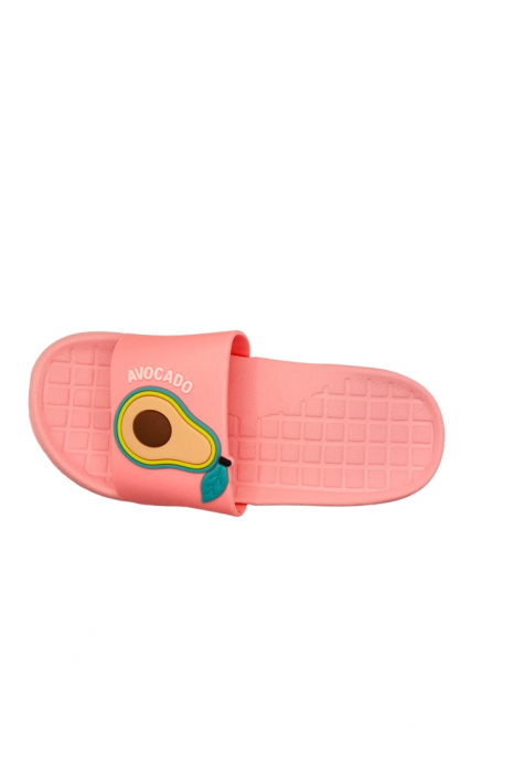 Papuci de plaja sau piscina pentru dama, imprimeu cu avocado, roz, mărimea 40, 25 centimetri [2]