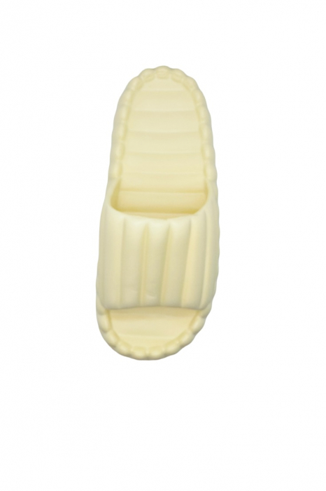 Papuci de plaja sau piscina pentru dama, Tecos, marime 36-37, galben, 23.5 centimetri, ultra moi si usori, design modern, confortabili [4]