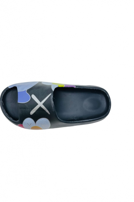 Papuci de plaja sau piscina pentru dama, Tecos®, marime 36-37, negri, 23.5 centimetri, foarte usori, design modern, confortabili [3]