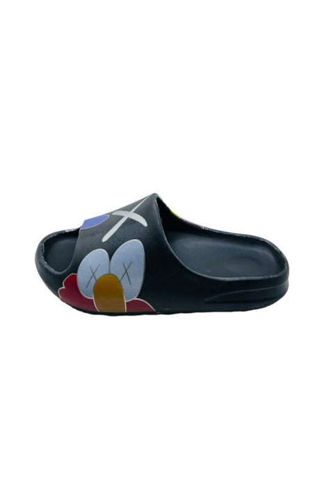 Papuci de plaja sau piscina pentru dama, Tecos®, marime 36-37, negri, 23.5 centimetri, foarte usori, design modern, confortabili [2]