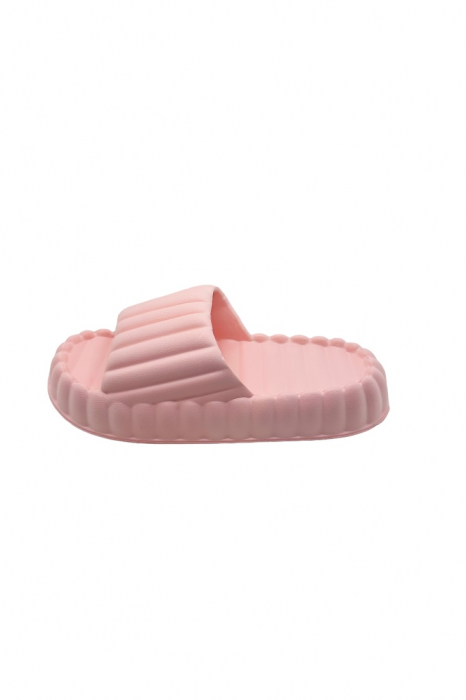 Papuci de plaja sau piscina pentru dama, Tecos, marime 36-37, roz, 23.5 centimetri, ultra moi si usori, design modern, confortabili [2]