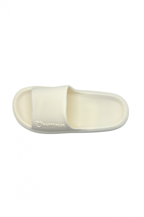 Papuci de plaja sau piscina pentru dama, Tecos, marime 36-37, ultra usori, imprimeu ursulet, alb, 23.5 centimetri [6]